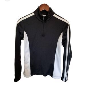 Spyder Women’s Black and White 1/4 zip pullover